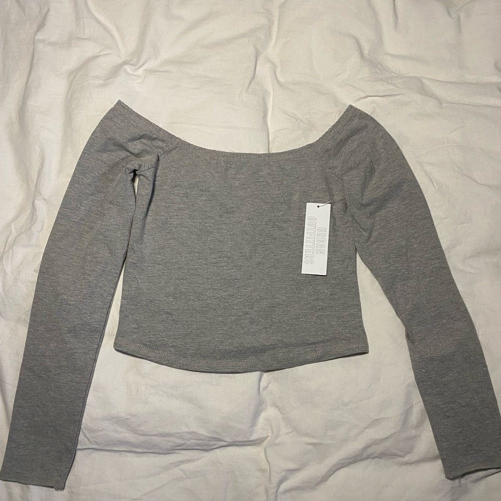 Urban Outfitters Off the shoulder cropped long sleeve